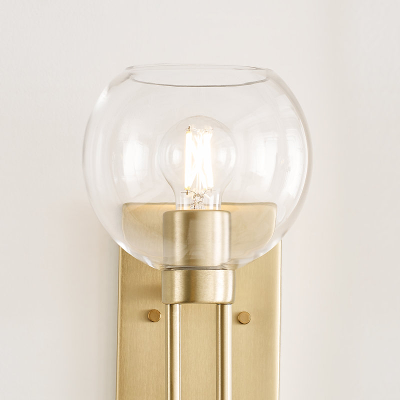 1 - Light Bath Sconce, Satin Brass