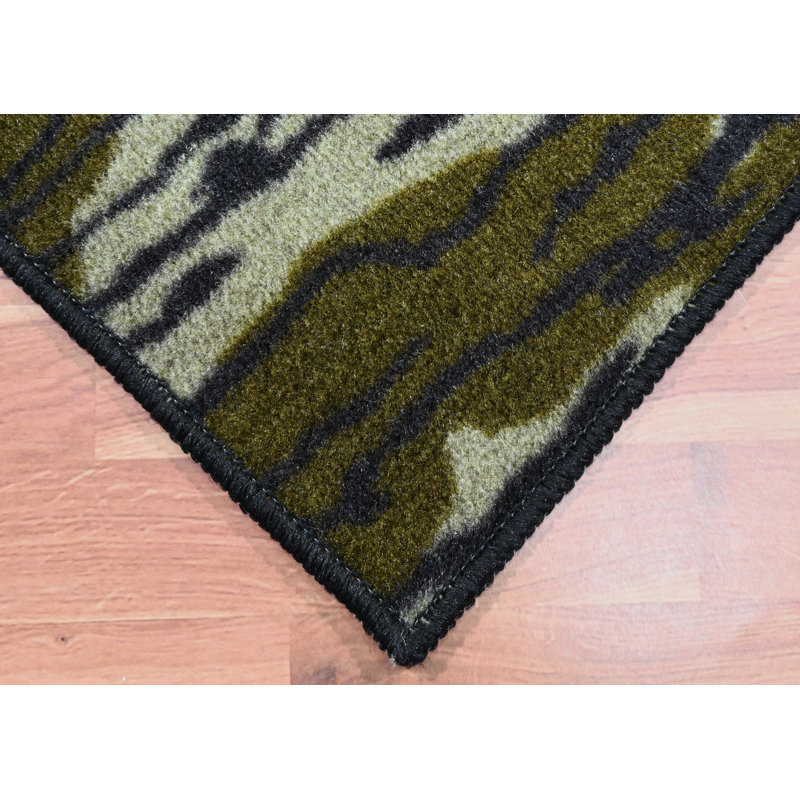 Mossy Oak Bottomland Camouflage Indoor Rug, Rectangle 4’ x 6’