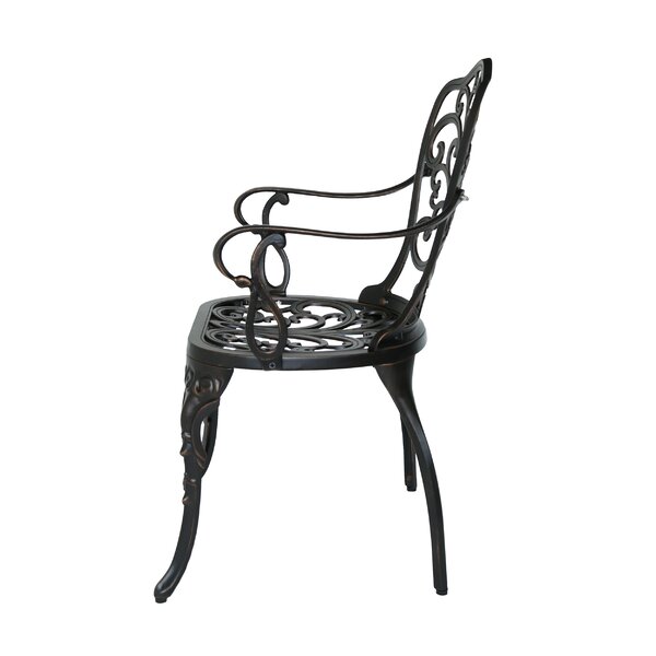 Fleur De Lis Living Roderick Outdoor Dining Armchair & Reviews 