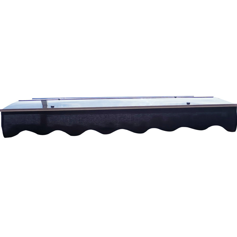59"x34" Door Window Cover - Valance Included Heat Polycarbonate Rust- Awning For And Roof Brackets