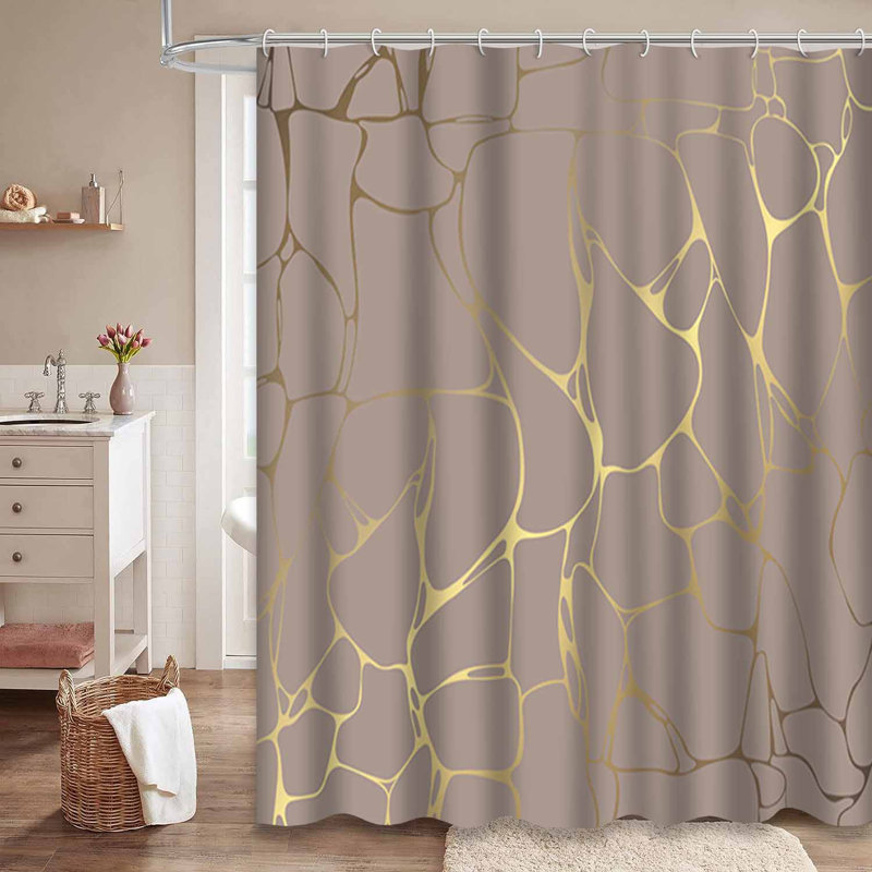 Rideau de douche En Marble, L 72 po x l 72 po