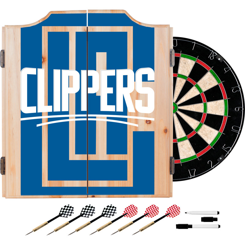 Ensemble de jeu de fléchettes et d'armoires NBA Fade, Clippers de Los Angeles