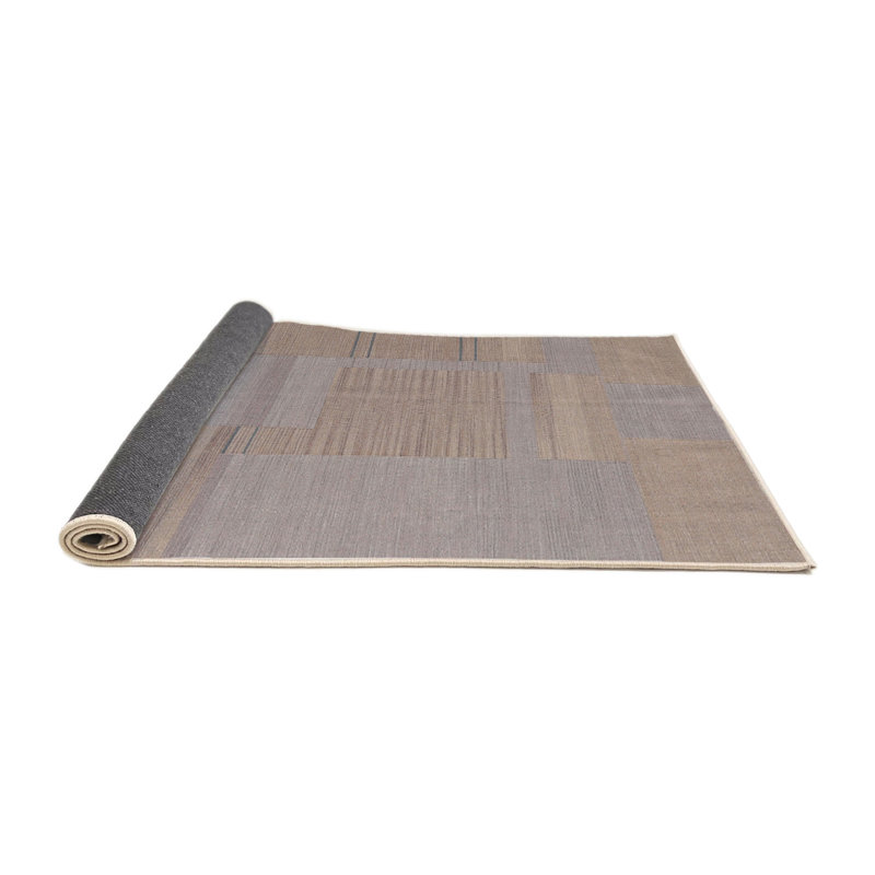 Tapis contemporain gris, Carré 8 pi