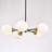 Caseville 5 - Light Glass Dimmable Sputnik Modern Linear Chandelier