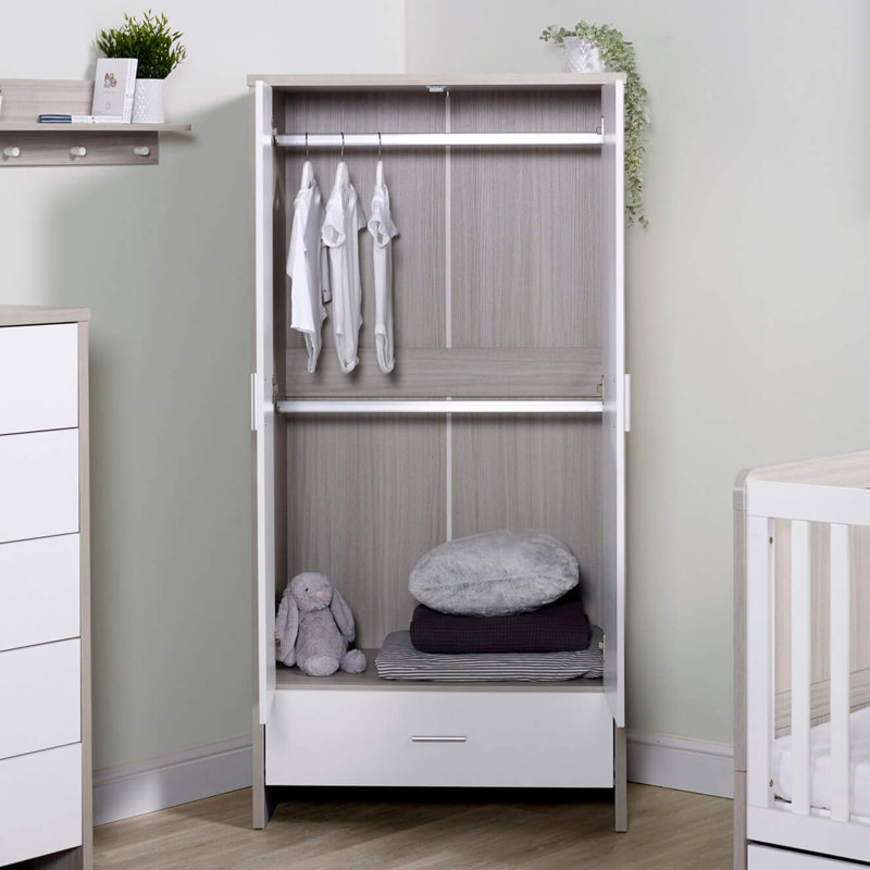 Pembrey Wardrobe - Ash Grey & White, Ash Grey/White