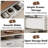 47.24" Farmhouse Coffee Table With Drawers-1779380577