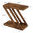 Solid Wood Side Table, Z-Shaped End Table