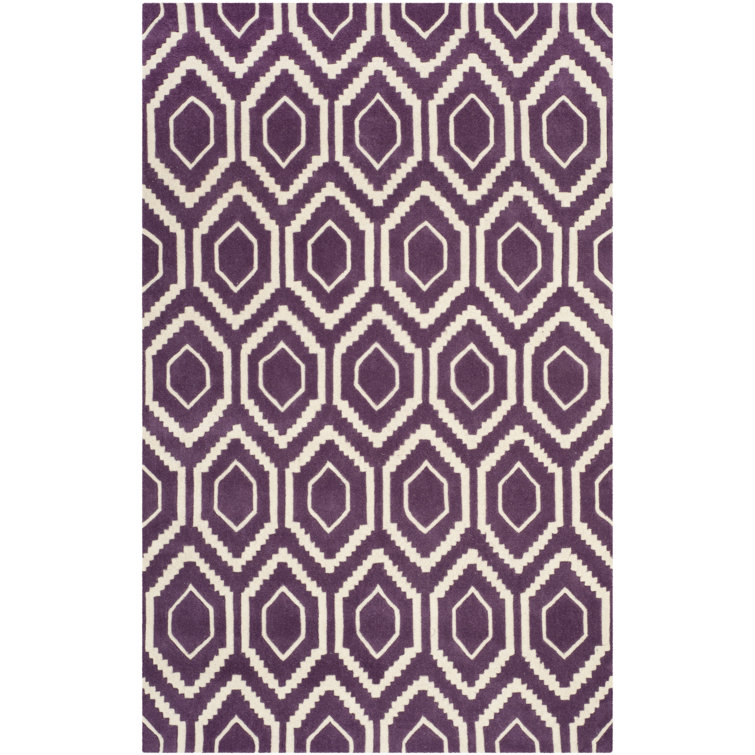 Deedie Hand Tufted Wool Geometric Rug