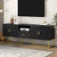 Console avec 1 tiroir, 2 armoires et pieds en métal-468213633-468213647