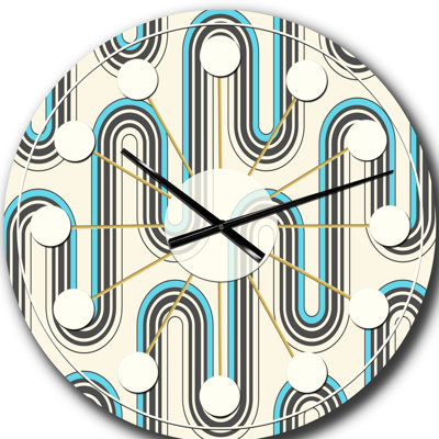 Horloge murale rétro Mid-Century