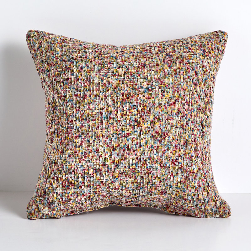  Coussin décoratif rayé intérieur / extérieur en polyester, H 16 po x l 16 po, Avery Fall