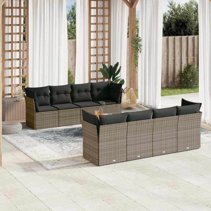  Garden Sofa Set Grey