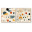 Polanco - Ensemble de 2 collages carrés botaniques abstraits-101846906-101846905