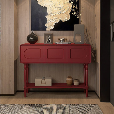 French style full solid wood porch cabinet.