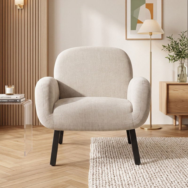 Méridienne moderne avec siège rembourré doux et fauteuil confortable pour le salon