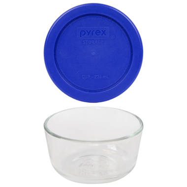 Pyrex (1) 7202 1-Cup Glass Bowl & (1) 7202-PC 1-Cup Lid