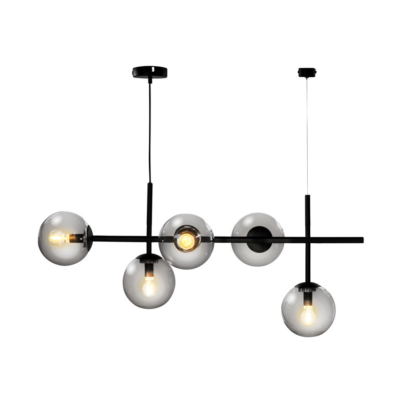 5 - Light Smoke Geometric Pendant
