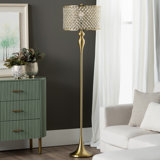 Floor Lamp with Double Drum Shade