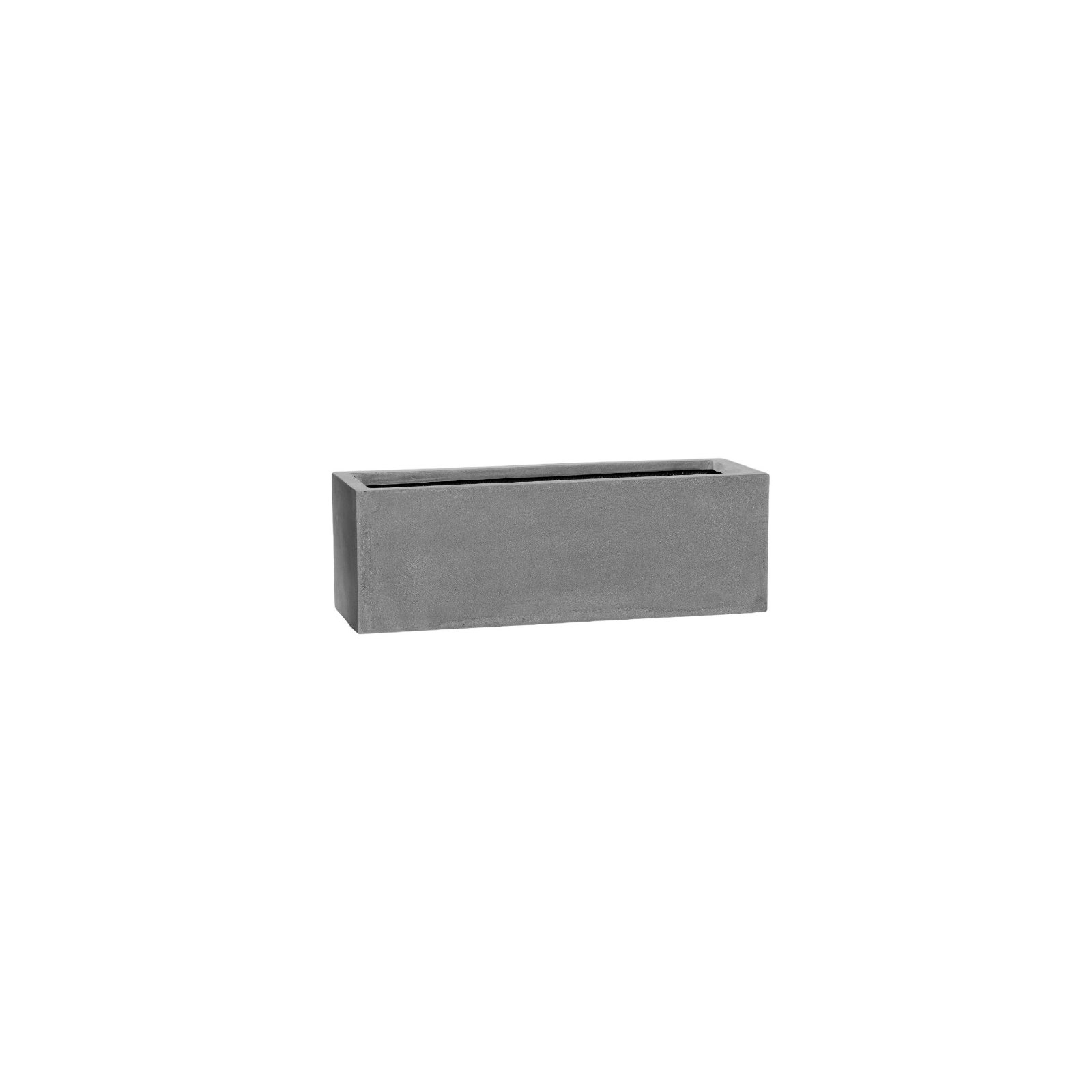 Connoisseur Handmade Planter Box, Gray, 8" H x 20" W x 8" D