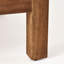 Table basse en bois et bois, siège à eau, lattes à dossier ouvert classique, brun beige et table avec coussins confortables et imperméables