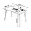 Bureau d'ordinateur moderne en bois pour le bureau personnel, table d'écriture de 40 pouces avec une construction robuste et un style minimaliste pour la chambre à coucher, le bureau ou le dortoir