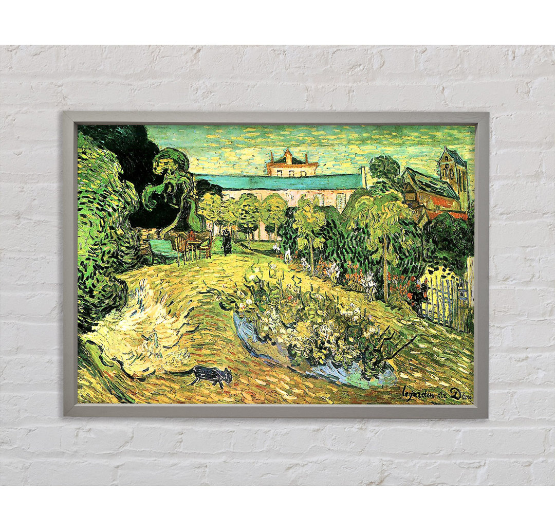 Van Gogh Der Garten von Daubigny Gerahmter Druck