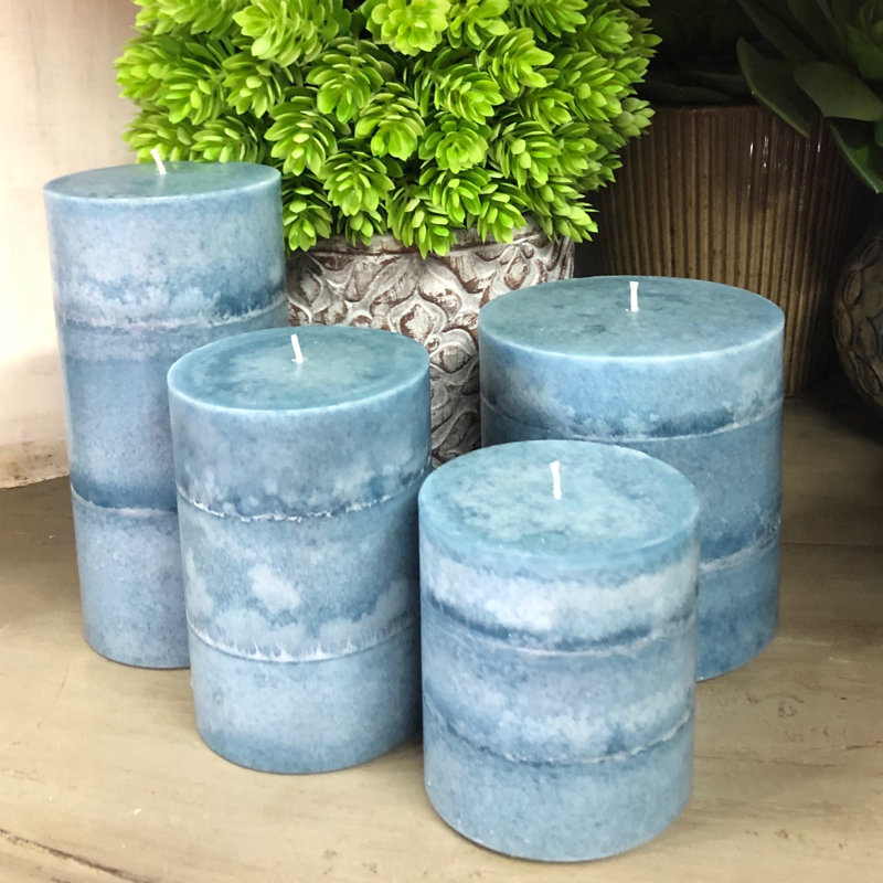 Sweet Dreams Scented Pillar Candle, 4" H x 3" W x 3" D