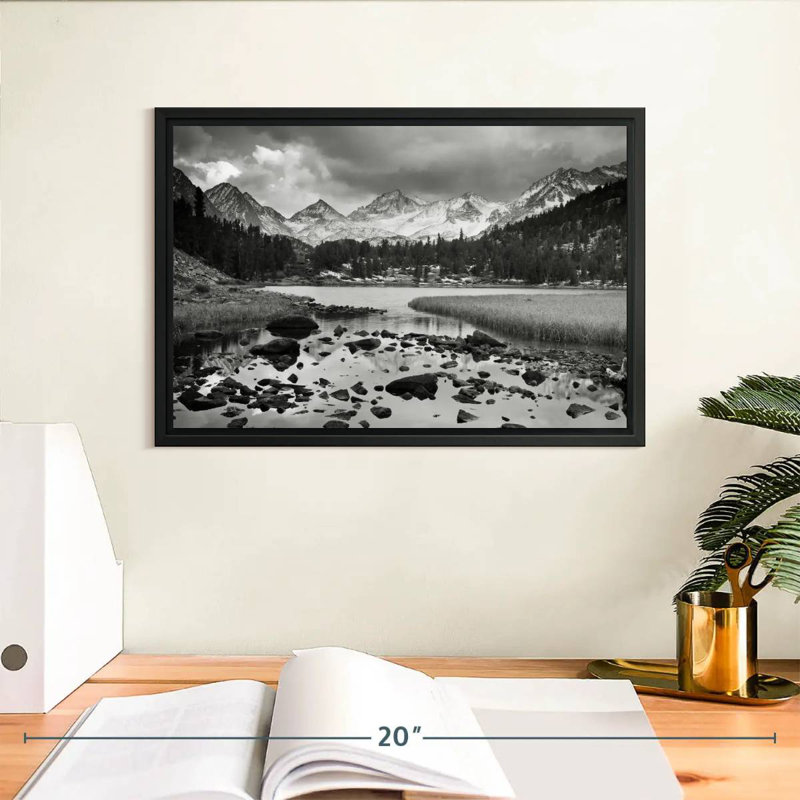 Alvord Monochrome Alpine Landscape, 9" H x 13" W