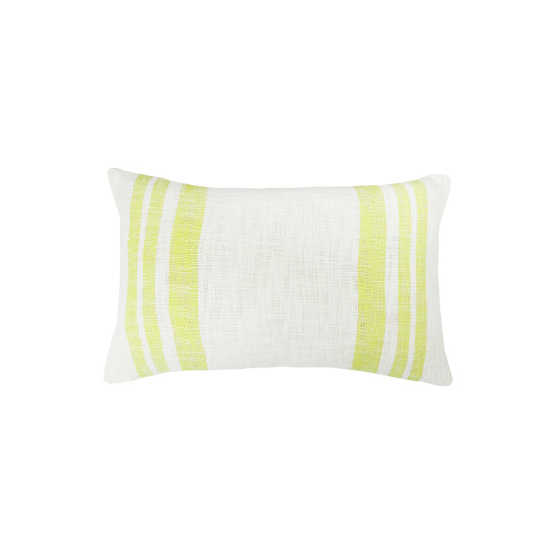 Morgan Cotton Blend Throw Pillow, Citron Yellow