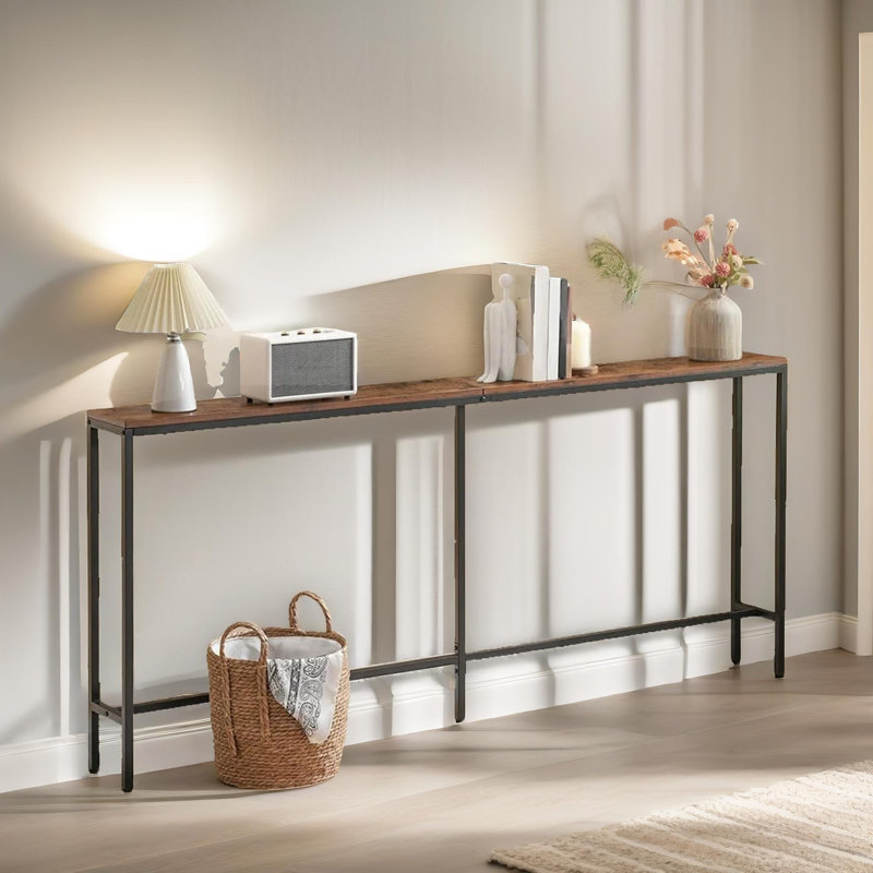 180Cm Rustic Slim Narrow Console Table Entryway Hallway Furniture