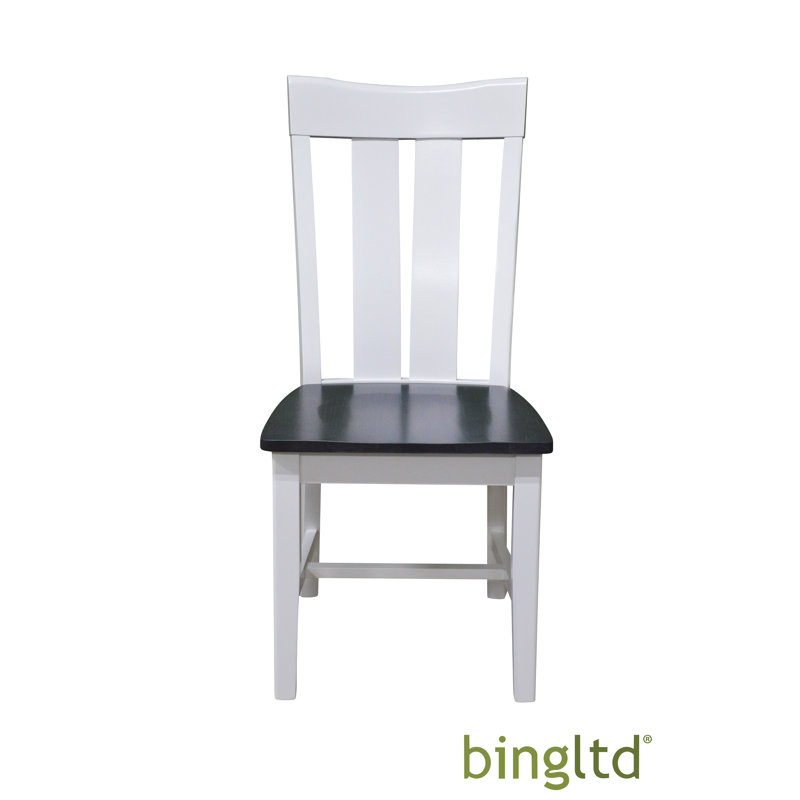 18'' H Solid Wood Side Chair, White