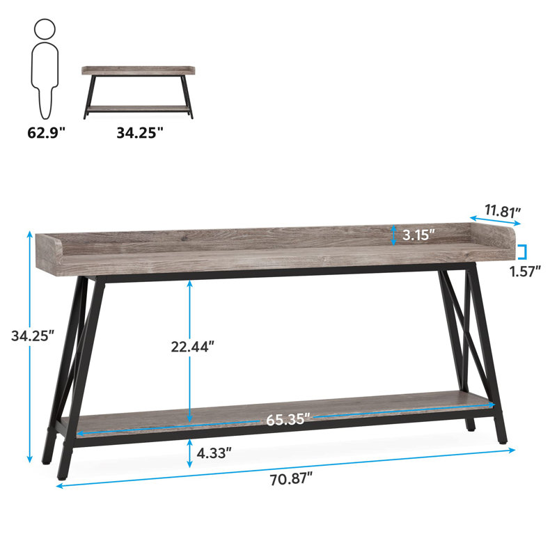 17 Stories Niami 70.9'' Console Table & Reviews | Wayfair