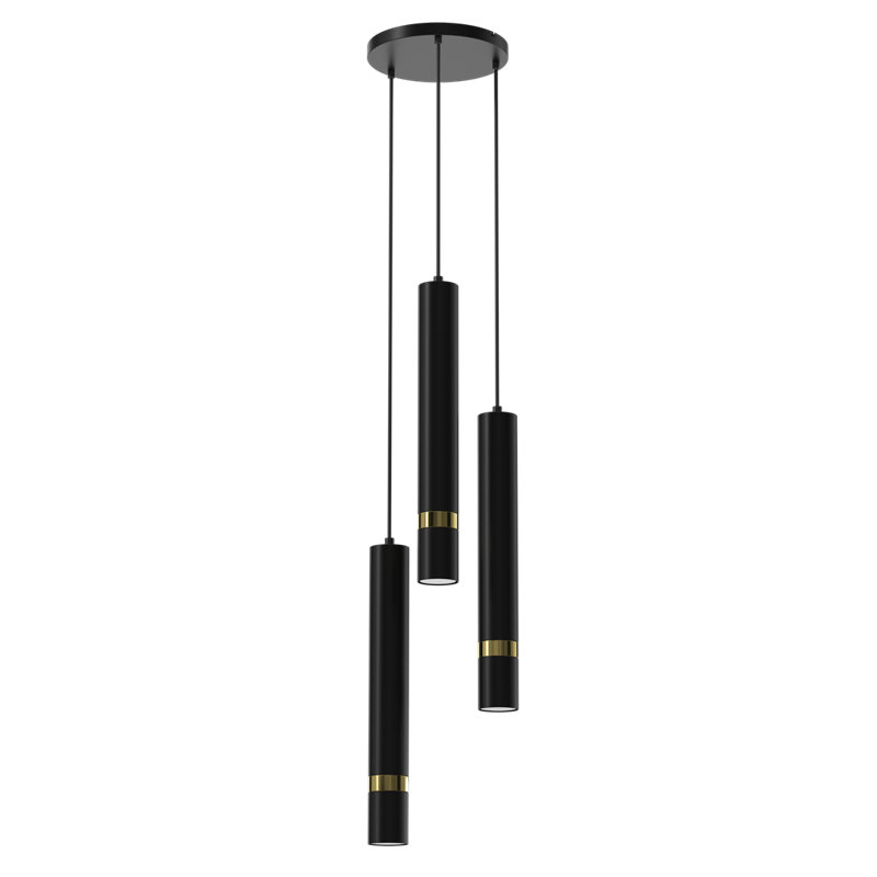 Joker 3 - Light Pendant, Black/Gold, Black/Gold