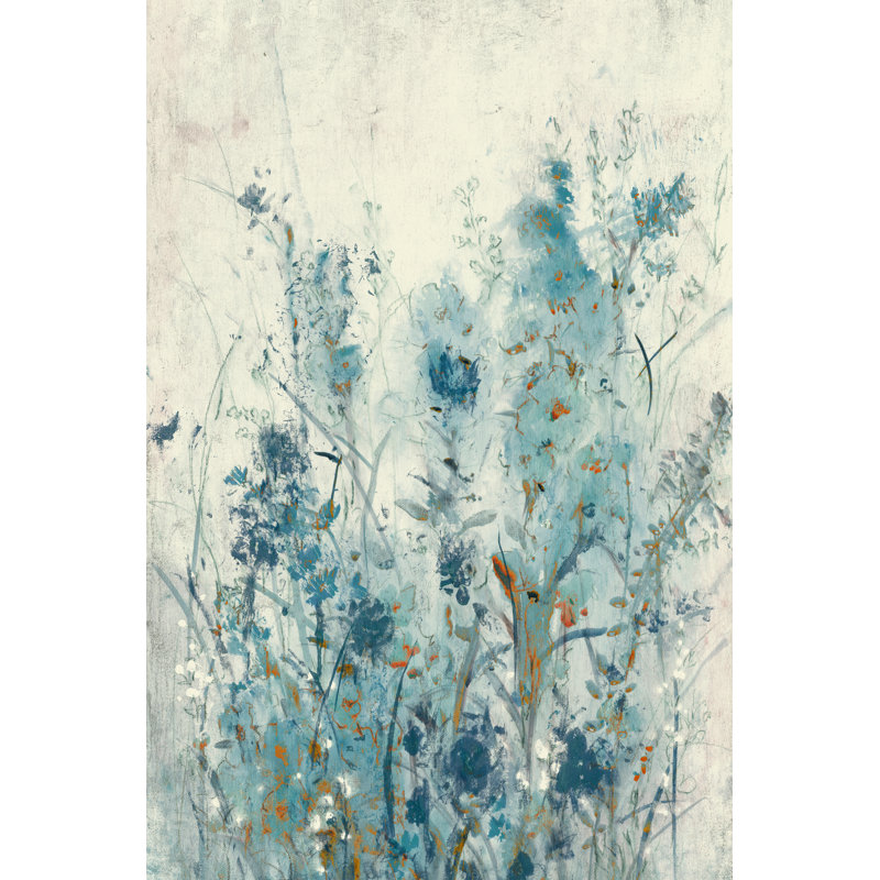 «Blue Spring II» par Timothy O 'Toole - peinture, H 12 po x l 8 po, Encadrement argenté, Non