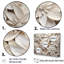 Beige poinsettia Serenade - ensemble de salon d'art mural poinsettias-107750451-107750449