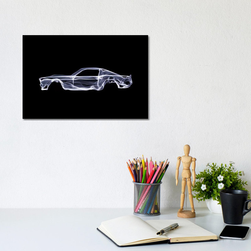 Ford Mustang by Octavian Mielu - Wrapped Canvas Print, 20.32 cm H x 30.48 cm W