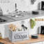 Rangement pour ustensiles de cuisine blanc