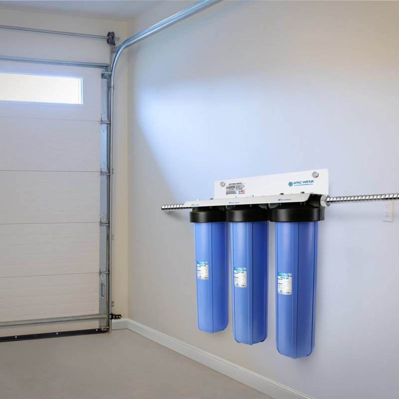 Blue 3-Stage Whole House Water Filtration System
