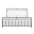 Brookhn Low Profile Open-Frame Metal Standard Bed with Headboard & Footboard-643707677