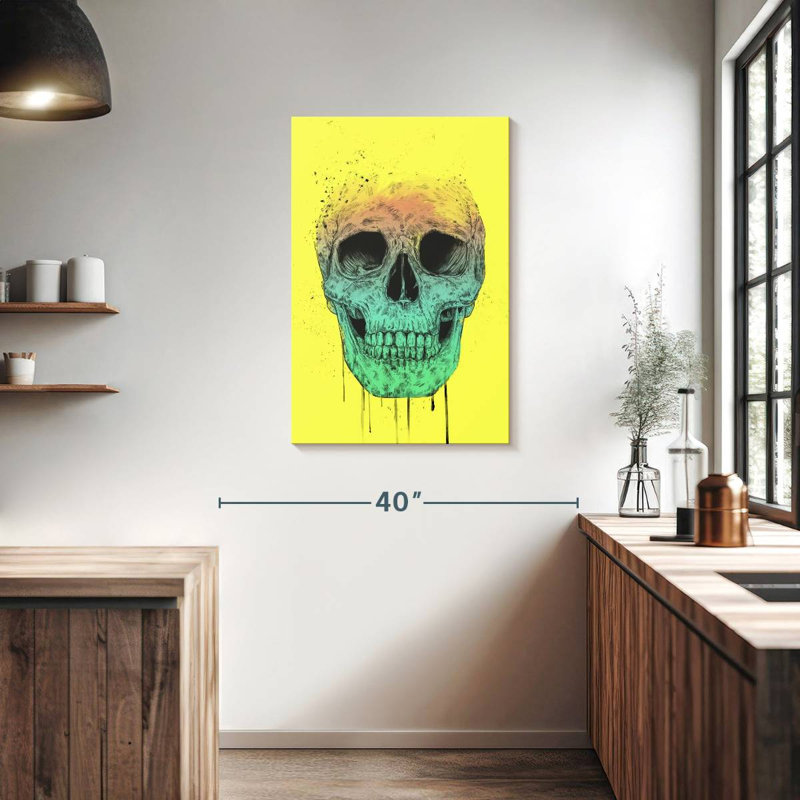 Crâne Kerner Pop Art, H 36 po x l 24 po