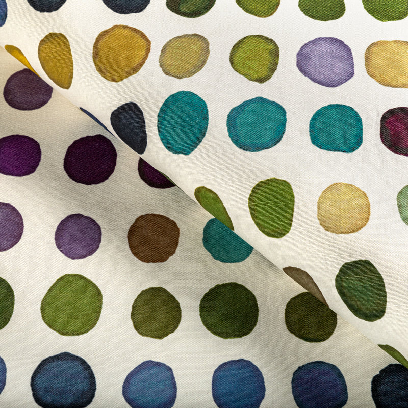 Rhapsody Twister Print Fabric, Blue/Leaf