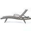 Chaise longue en osier crème