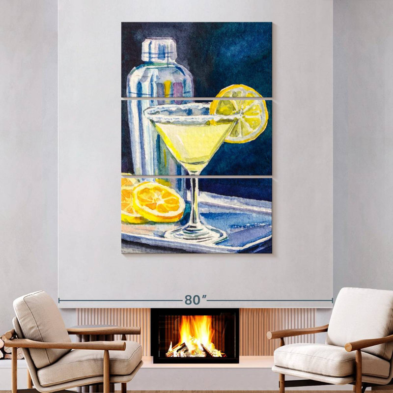 Yarlin Lemon Martini, 74" H x 48" W