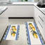 Ensemble de 2 tapis de cuisine citron méditerranéen