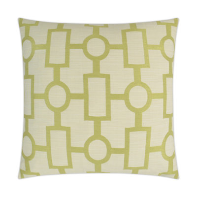 Ellington Geometric Feather Reversible Throw Pillow