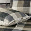Reversible Plaid Daybed Cover - 6 Pieces Fits Twin Size Mattress With And Decorative Pillow 90% Cotton Filling Solid