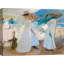 Under The Awning, Zarauz by Joaquín Sorolla Y Bastida - Wrapped Canvas Print-328658107