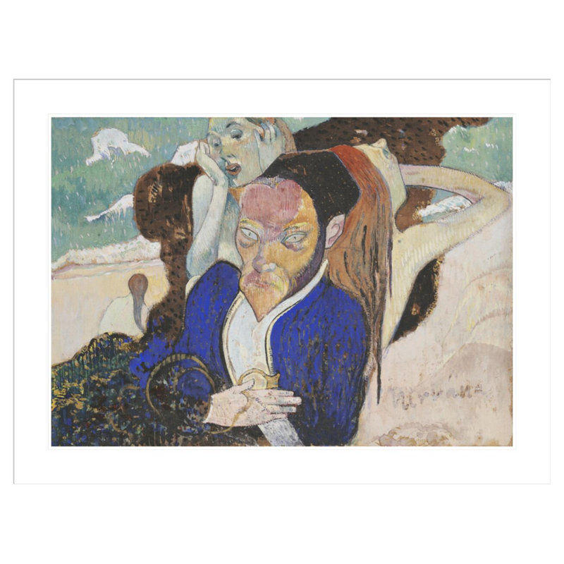 Nirvana: Portrait of Meyer de Haan par Paul Gauguin - Estampe numérique encadrée, H 31,75 po x l 41,5 po