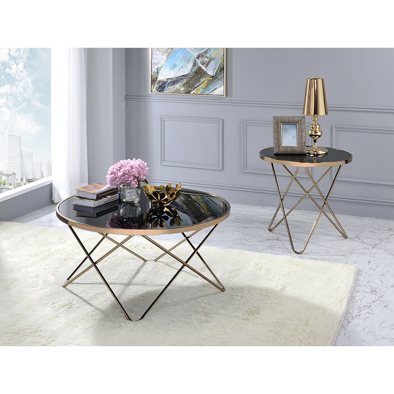 Table basse ronde Pimlico, Noir