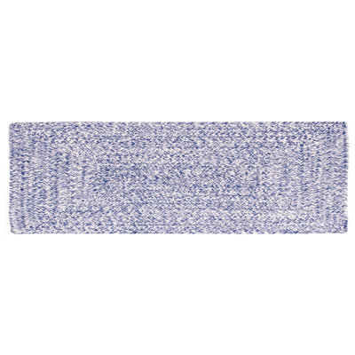 Tapis bleu tressé réversible Haynesville Farmhouse